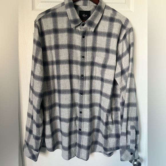 NWT Men’s Lennox Flannel Relaxed Shirt | Rails | Size Large - Picture 2 of 11